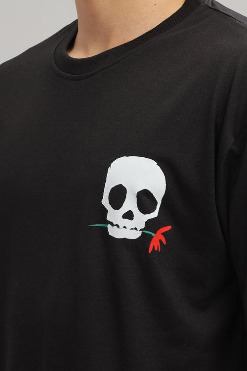 Black Oversized "Skeleton" T-Shirt