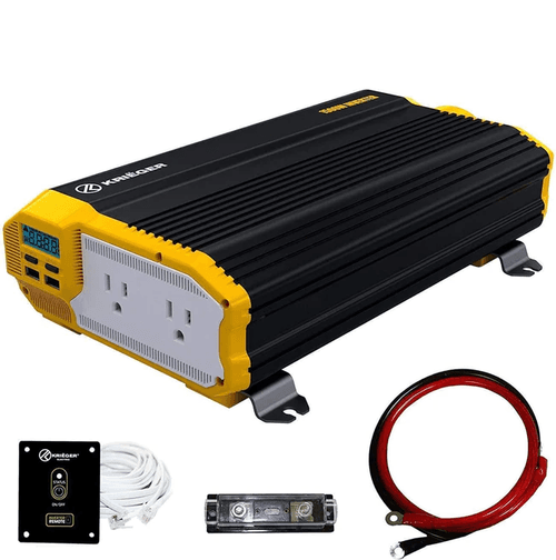 Refurbished KR1500 Krieger 1500 Watt 12V DC to 110V AC Power Inverter