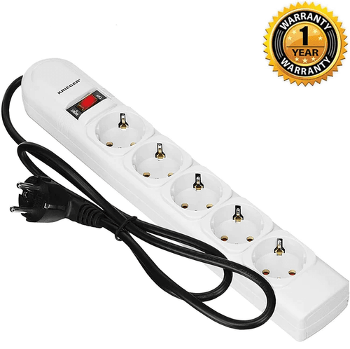 KRE5 Krieger Electric German-Schuko Surge Protector 250 Joules 220V