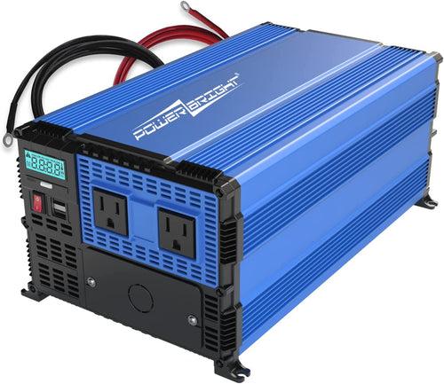 NEW PX3000! PowerBright 3000 Watts Power Inverter 12V to 110V, Modified Sine Wave Car Inverter