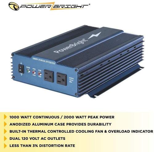 APS1000 PowerBright 1000 Watt 24 Volts Pure Sine Power Inverter