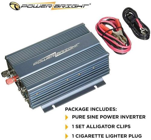 Refurbished APS300 PowerBright 300 Watt 12V DC to 115V AC Pure Sine Power Inverter