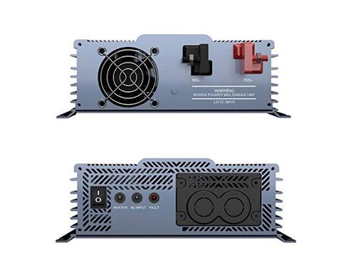 Refurbished APT1200 PowerBright 1200 W 12v DC to 110v AC Pure Sine Power Inverter with Transfer switch