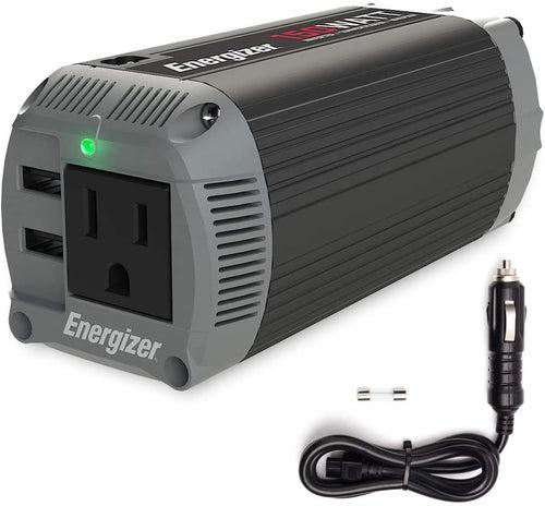Energizer 150 Watts Pure Sine Wave Power Inverter - 2 USB Ports QC 3.0 -