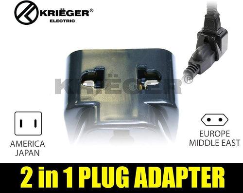 KD-GRM4 Krieger Plug Adapters 2-in-1 Germany/France, Type E/F