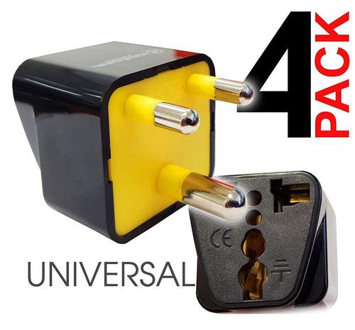 KR-IND4 Krieger 4pk Universal to India Plug Adapters