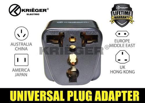 KR-UKB4 Krieger 4pk Universal to UK Grounded Plug Adapters