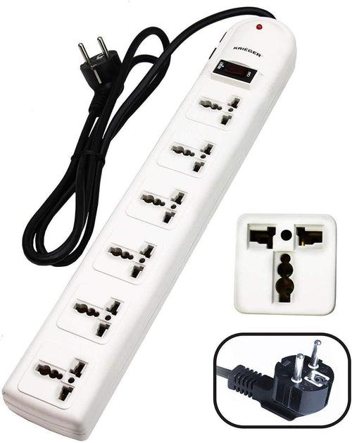 KR136 KRIEGER Universal Power Strip AC 220-240V Surge Protector