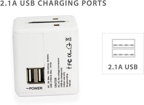 KRIEGER Universal Worldwide All-in-one Travel Charger Adapter Plug