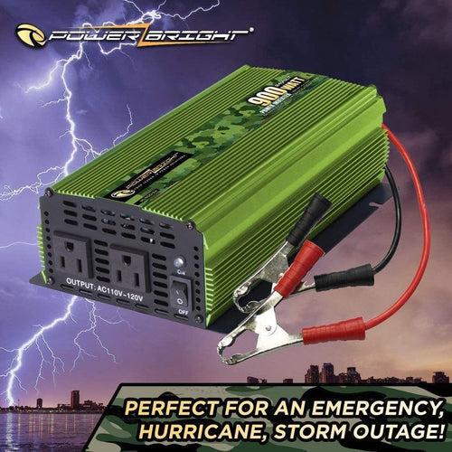 ML900 Power Bright 900 Watt 24V Power Inverter, Dual 110V AC Outlets