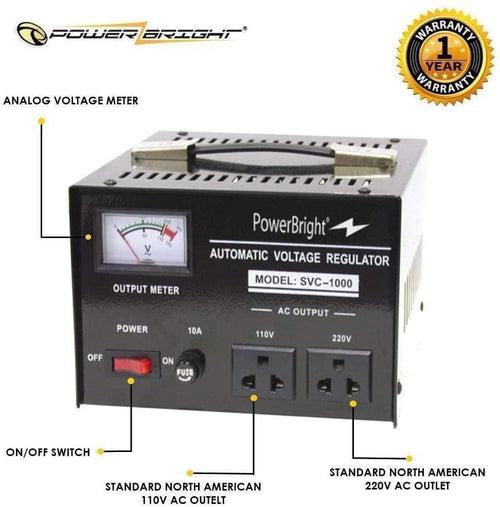 SVC1000 PowerBright 1000 Watt Automatic Voltage Regulator