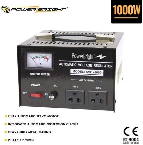 SVC1000 PowerBright 1000 Watt Automatic Voltage Regulator