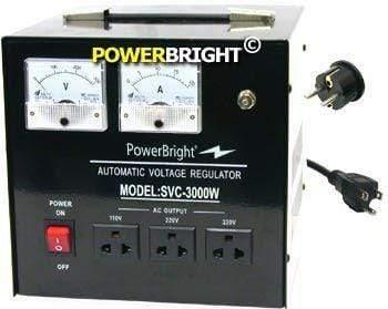 SVC3000 PowerBright - 3000 Watt Step Up/Down Voltage Regulator/Converter