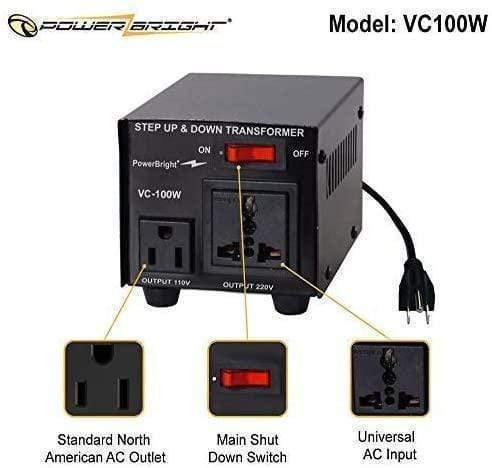 VC100W PowerBright 100W Step Up & Down Transformer / Converter