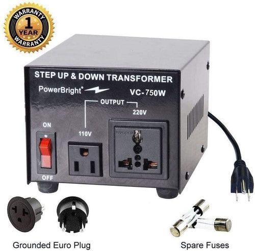 VC750W – 750 Watt Step Up/Step Down 110v/220-240v Voltage Converter