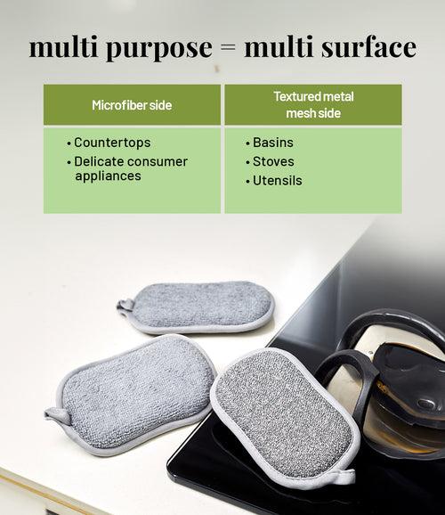 2 in 1 multi purpose scrub & sponge