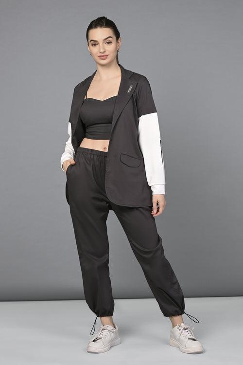 Athleisure Blazer Tracks with bustiere Co-ord set