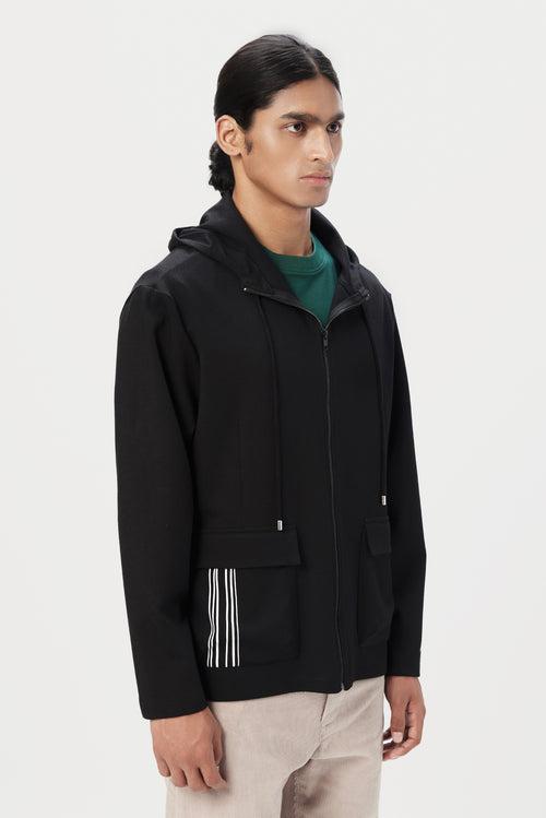 Easy Fit Hoodie with Front Flap Pocket