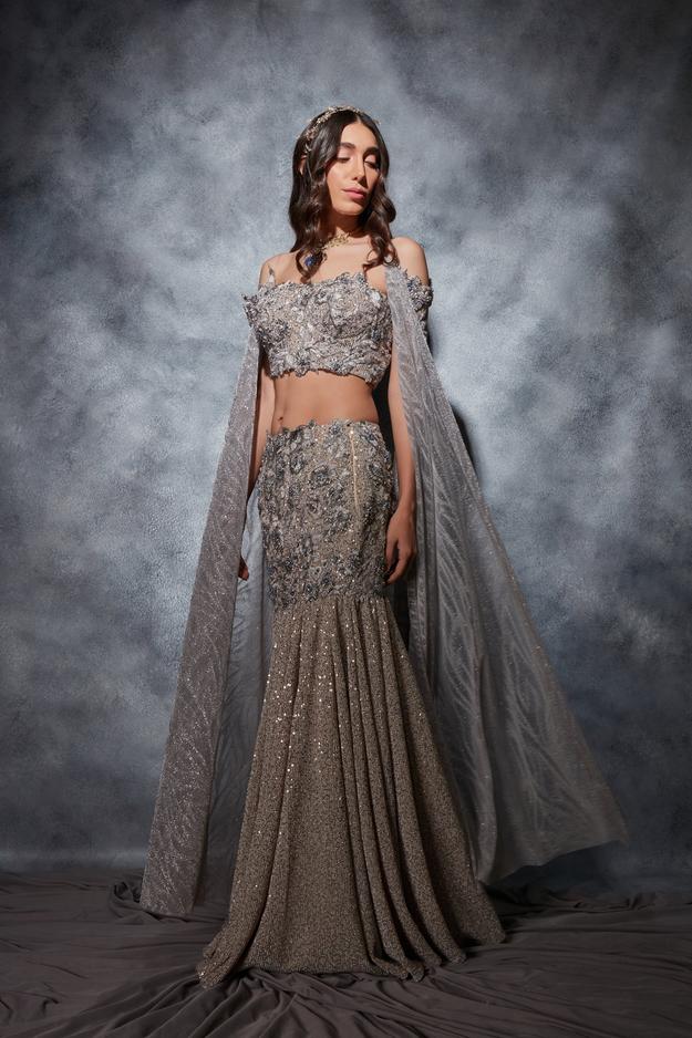 Metallic Mermaid Lehenga