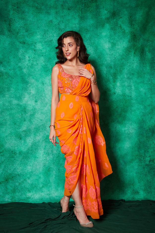 Drape Saree with Slit