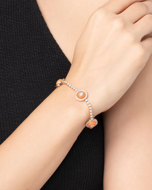 Coral Diamond Bracelet