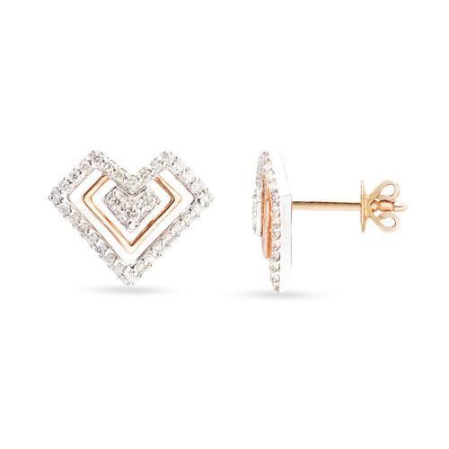 Triangle diamond Studs