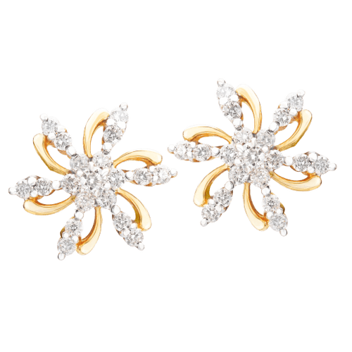 Floret diamond studs