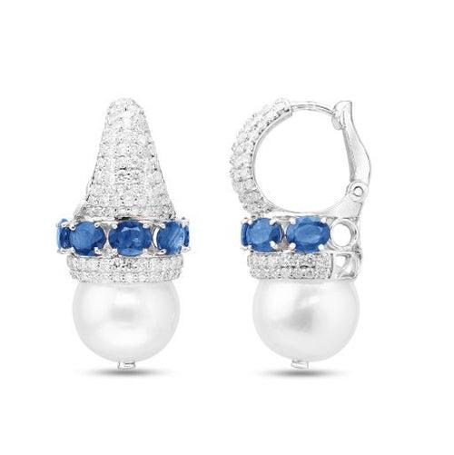 Blue- sapphire Pearl Balis