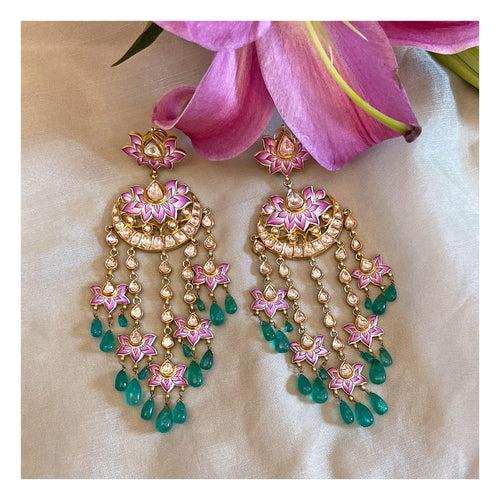 Benarasi Meena Earrings