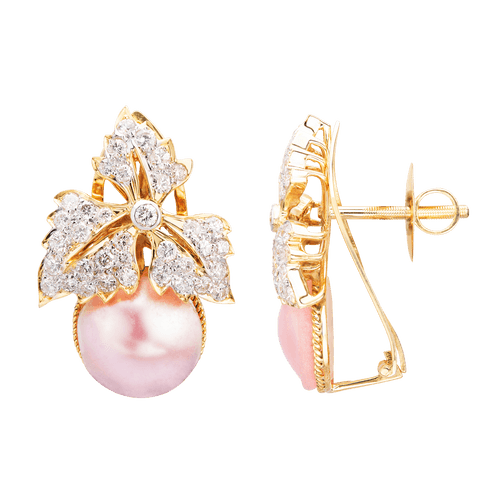 Pink Pearl Studs