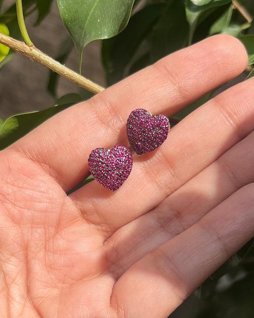 Ruby hearts in 14KT gold