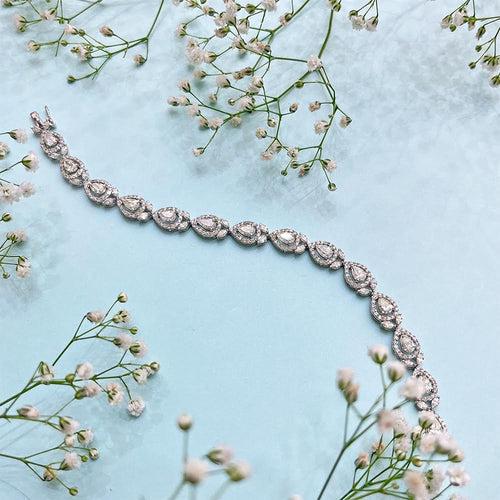 Pear Diamond Tennis Bracelet