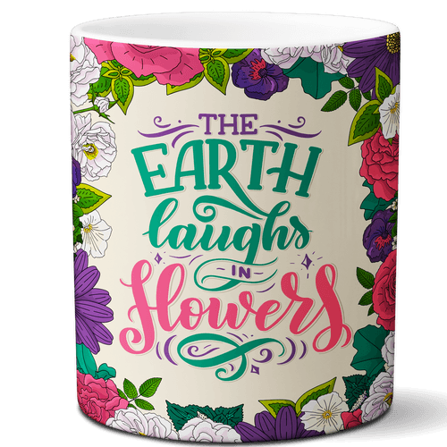Multi-use hydroponic planter / flower vase | 11 oz | digitally printed | Desktop planter/vase | Home Garden Office Decoration | Best Gift| earth loaghs planter/vase