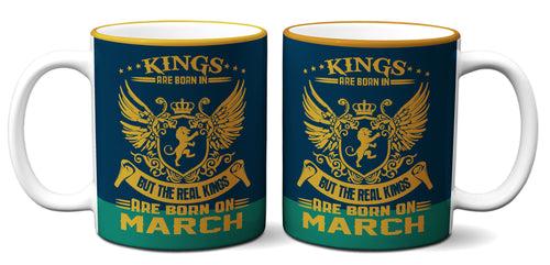 6thCross "kiings_march" printed Ceramic Tea and Coffee Mug | 11 Oz | Best Gift for Valentine Birthday  Aniiversary