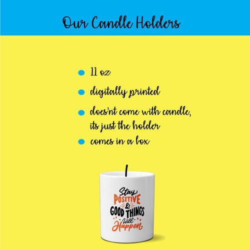 Multi-use candle holder | 11 oz | digitally printed | positive candle holder