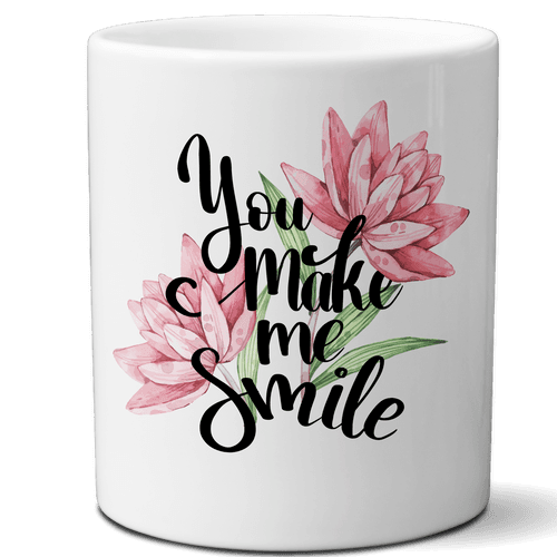 Multi-use hydroponic planter / flower vase | 11 oz | digitally printed | Desktop planter/vase | Home Garden Office Decoration | Best Gift| smile planter/vase