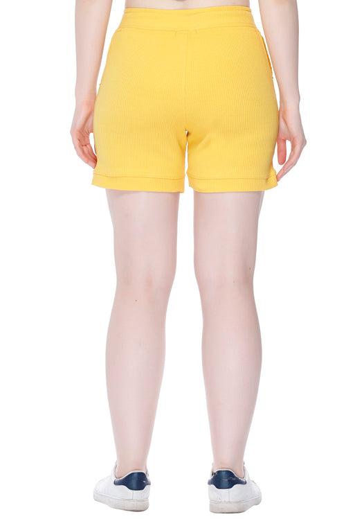 Cotton Shorts For Women - Plain Bermuda Combo (Rosy Pink/Mango)