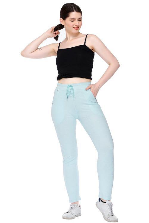 Women Stretchable Slim Fit Yoga Workout Gym Pants with Pockets