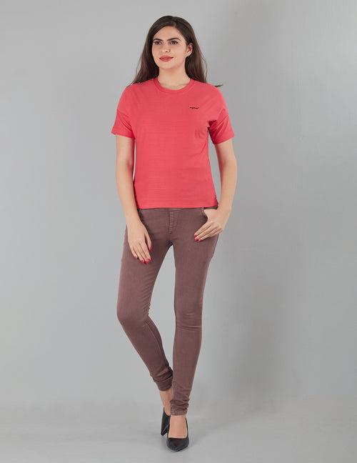 Women Plain Summers Cotton T-Shirt