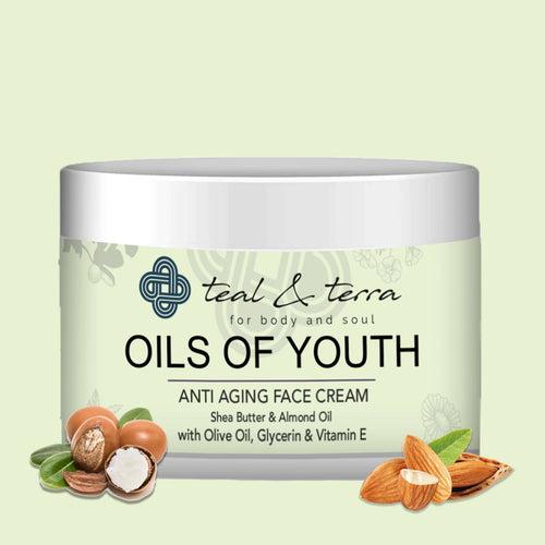 Teal & Terra Oils of Youth Shea & Almond Anti Aging Face Cream 50g