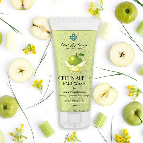 Green apple face wash