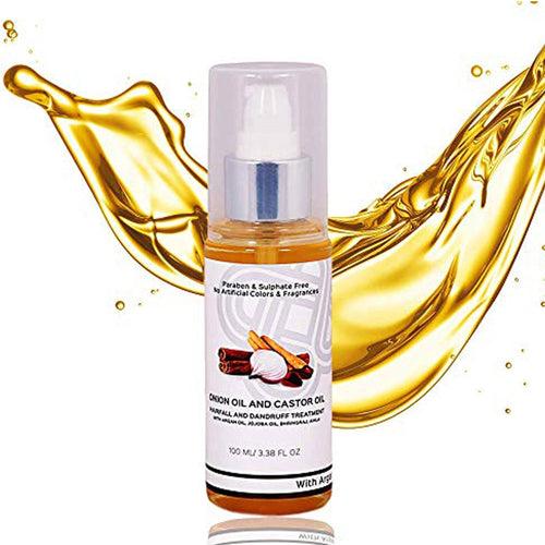 Onion & Castor Hair Oil for Hairfall Control, Hair Regrowth & Dandruff Control 100 ML