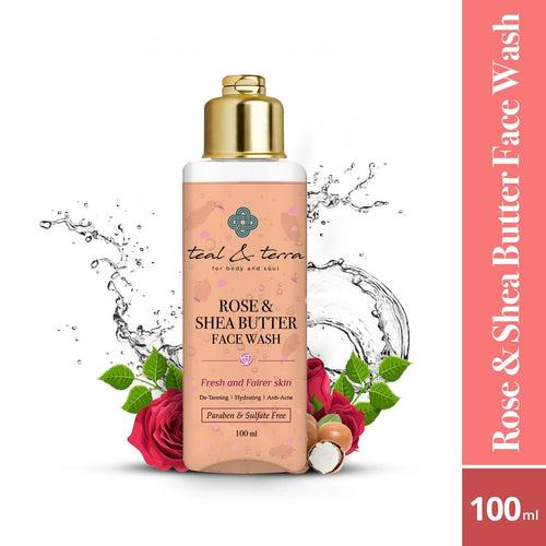 Rose and Shea Butter Face Wash, 100ml