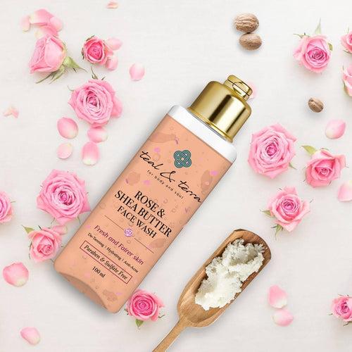 Rose and Shea Butter Face Wash, 100ml