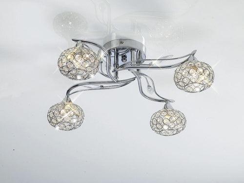 DIYAS IL30954 Leimo - 4 Light Ceiling Light