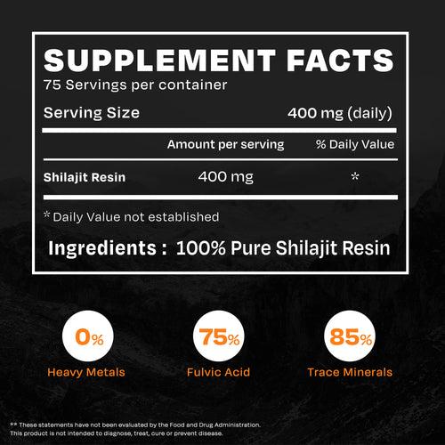 Most Potent High Altitude Shilajit Resin | Energy Boost & Immune Support