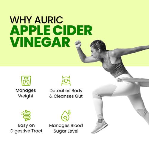 Auric Apple Cider Vinegar Effervescent Tablets with Vitamins - Drop Fizz & Drink