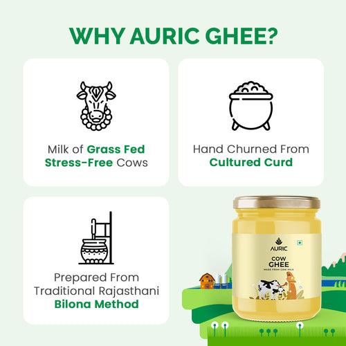 Auric Pure Cow Ghee, A2 Ghee, Bilona ghee from The Land of Lord Krishna