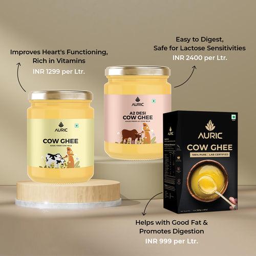 Auric Pure Cow Ghee, A2 Ghee, Bilona ghee from The Land of Lord Krishna