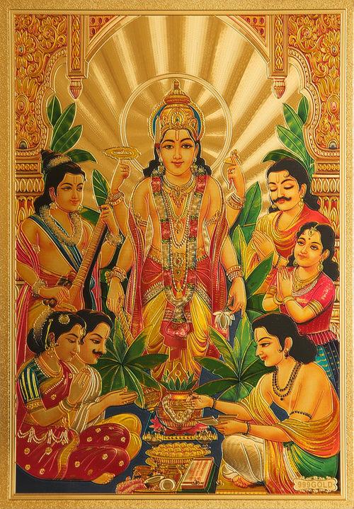 The Vishnu Golden Poster